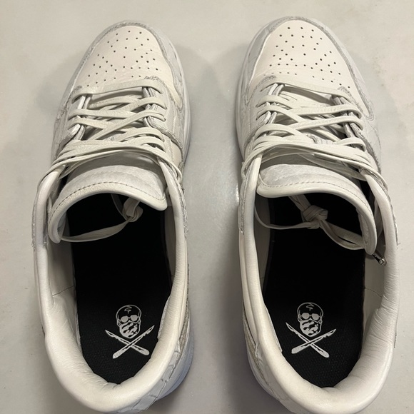 Shoe Surgeon Lux Ivory White Dior Air Jordan 1 Low Sz 11.5 VNDS RARE CUSTOM - Picture 7 of 14